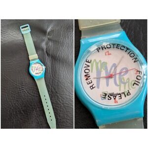 Vintage Windows Me Sweda Watch Microsoft Tech Promo Y2K Teal Blue Translucent